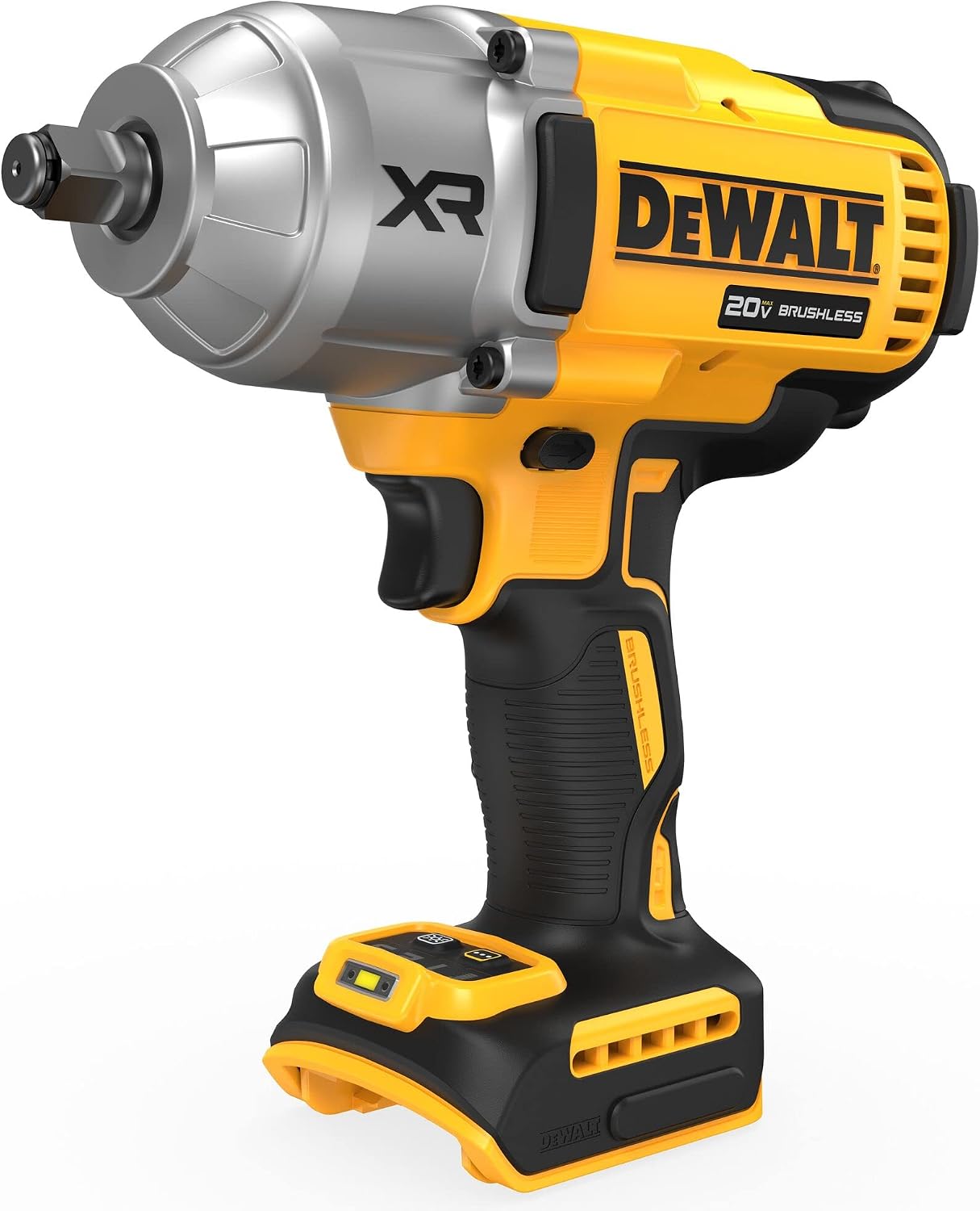 DEWALT 20V MAX Cordless Impact Wrench, 1/2 Impact Gun, 4-speed High torque with Hog ring anvil and LED light, Brushless motor, Precision Wrench, tool Only (DCF900B)