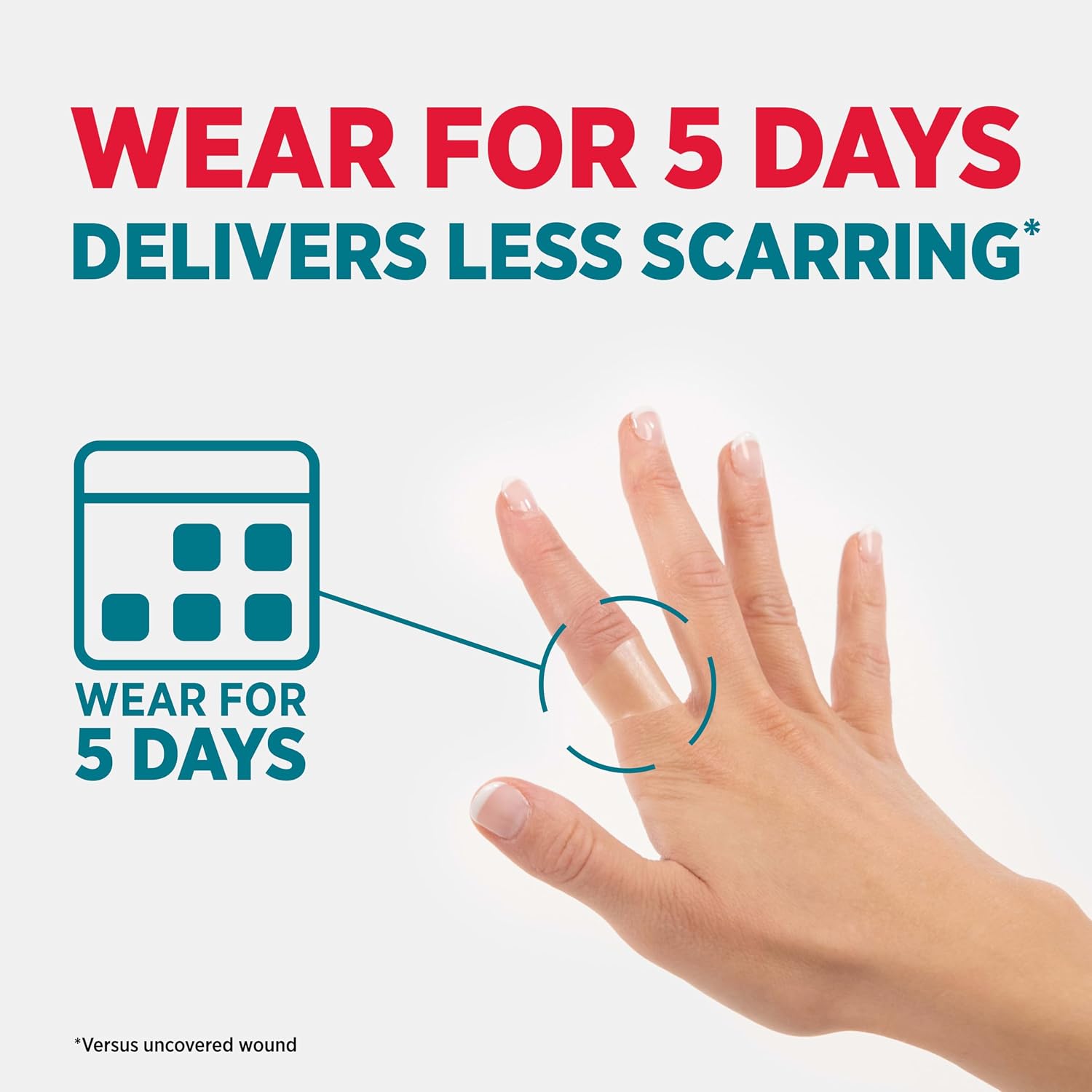 BAND-AID Brand Pro Heal 5 Day Protect Hydrocolloid Bandages, One Size, 10ct