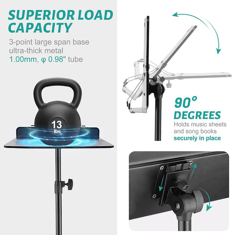 Vekkia Professional Portable Sheet Music Stand