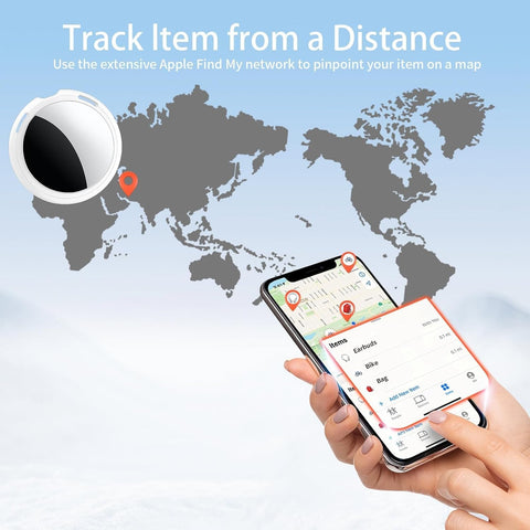 2 Pack Tracker Tags Finder Apple Find My MFi Certified Waterproof iOS Only