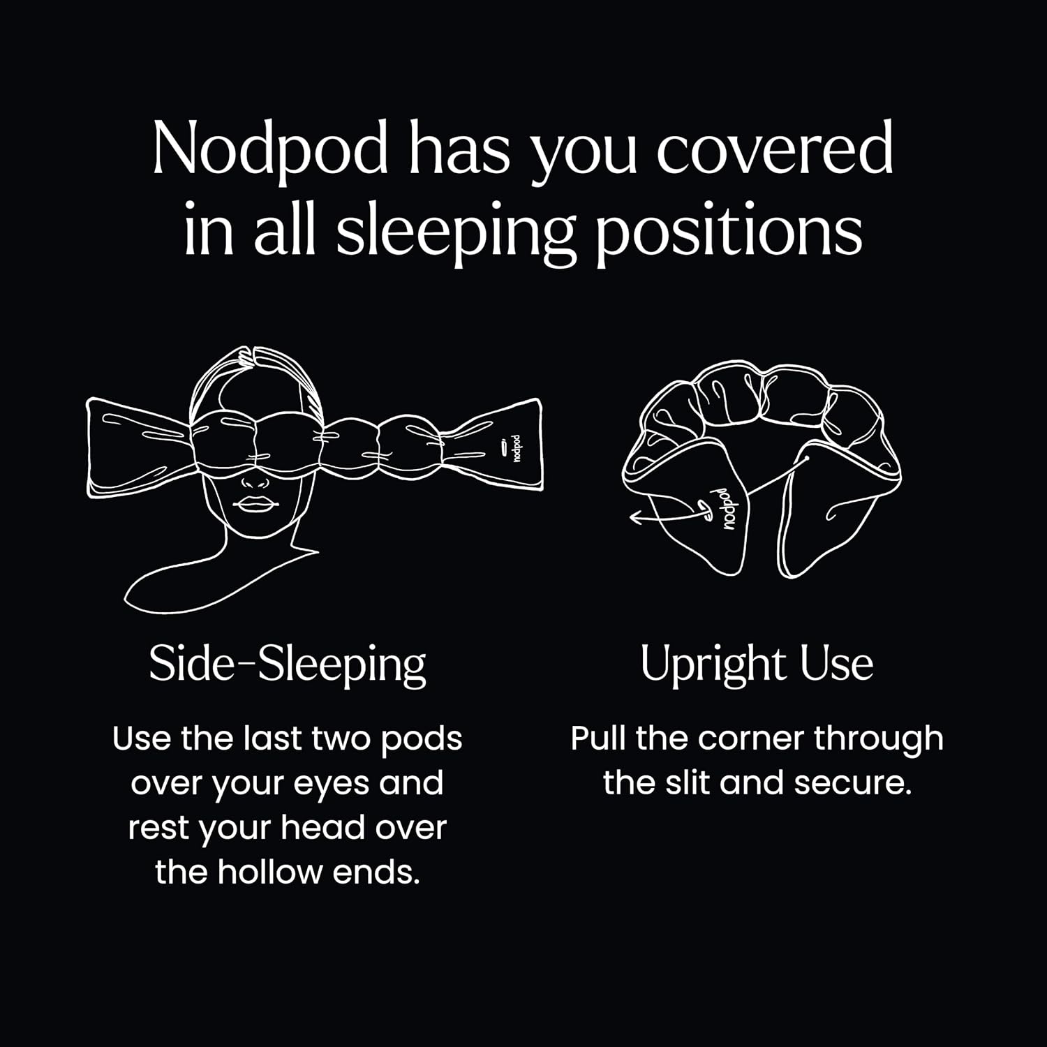 nodpod Patented Gentle Pressure Sleep Mask, Weighted Eye Mask