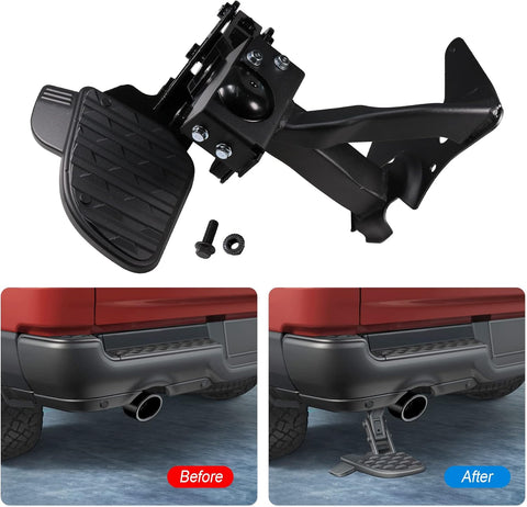 JDMSPEED New Rear Bed Step Retractable Bumper Step Replacement for Dodge Ram 1500 DT Dual Exhaust Vehicles 2019 2020 2021 2022 (New Body Style) Replaces 82215289AG 82215289AH