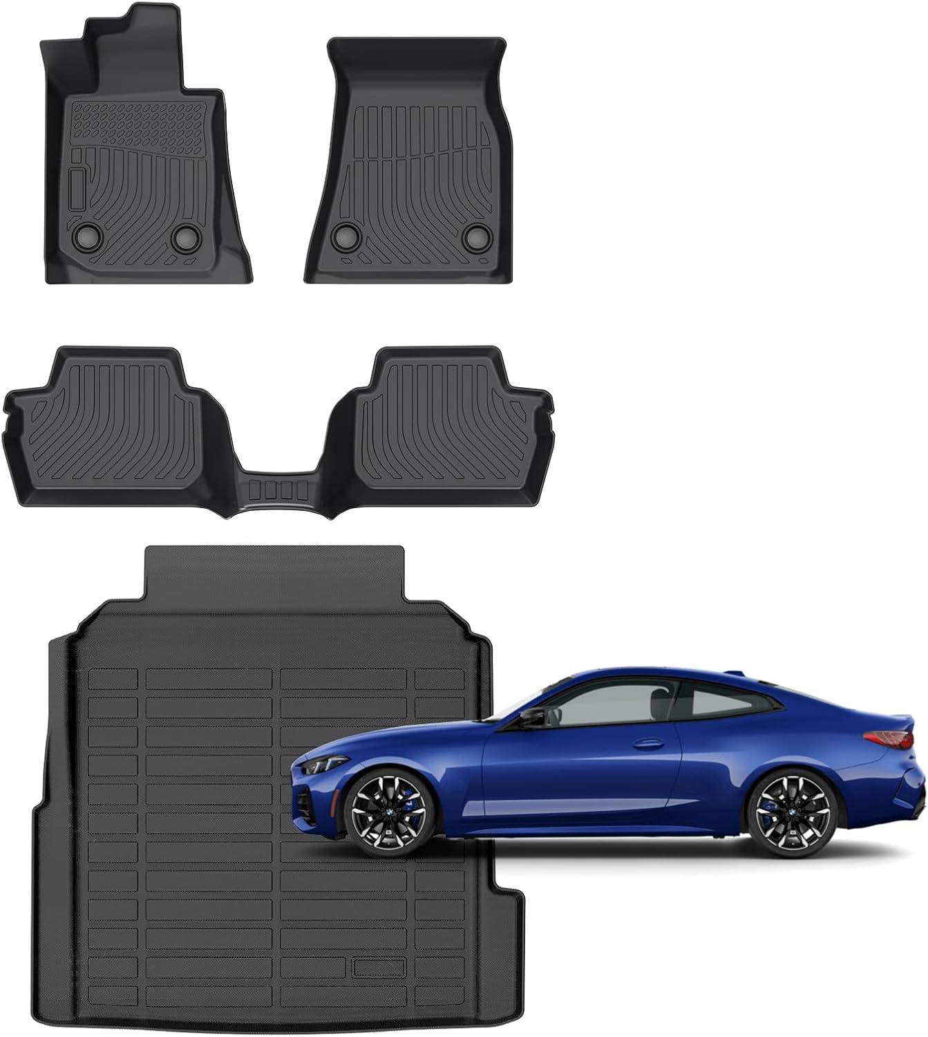 for BMW M4 Competition,M440i,430i Only Covertible Floor Mats 2021-2026