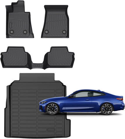 for BMW M4 Competition,M440i,430i Only Covertible Floor Mats 2021-2026