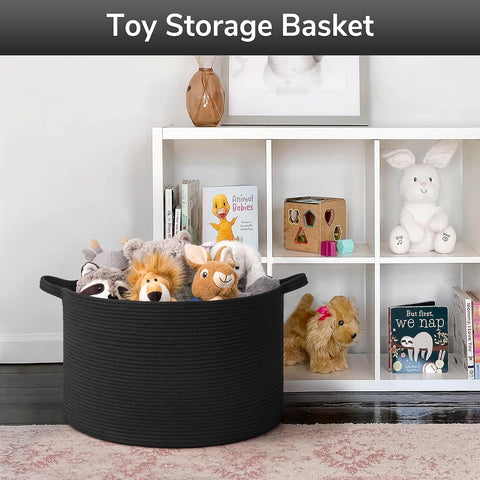Goodpick Large Woven Dirty Clothes Basket for Nursery & Living Room, 65L