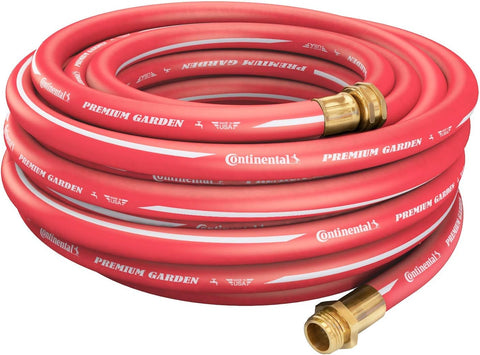 Continental Premium Garden Black Heavy Duty Cold Water Garden Hose, 5/8in Inside Diameter x 100ft Length, Male x Female Garden Hose Thread…