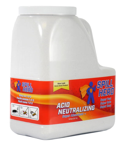 Spill Hero Acid Neutralizing Absorbent Bottle 5.4 qt. (Case of 2)