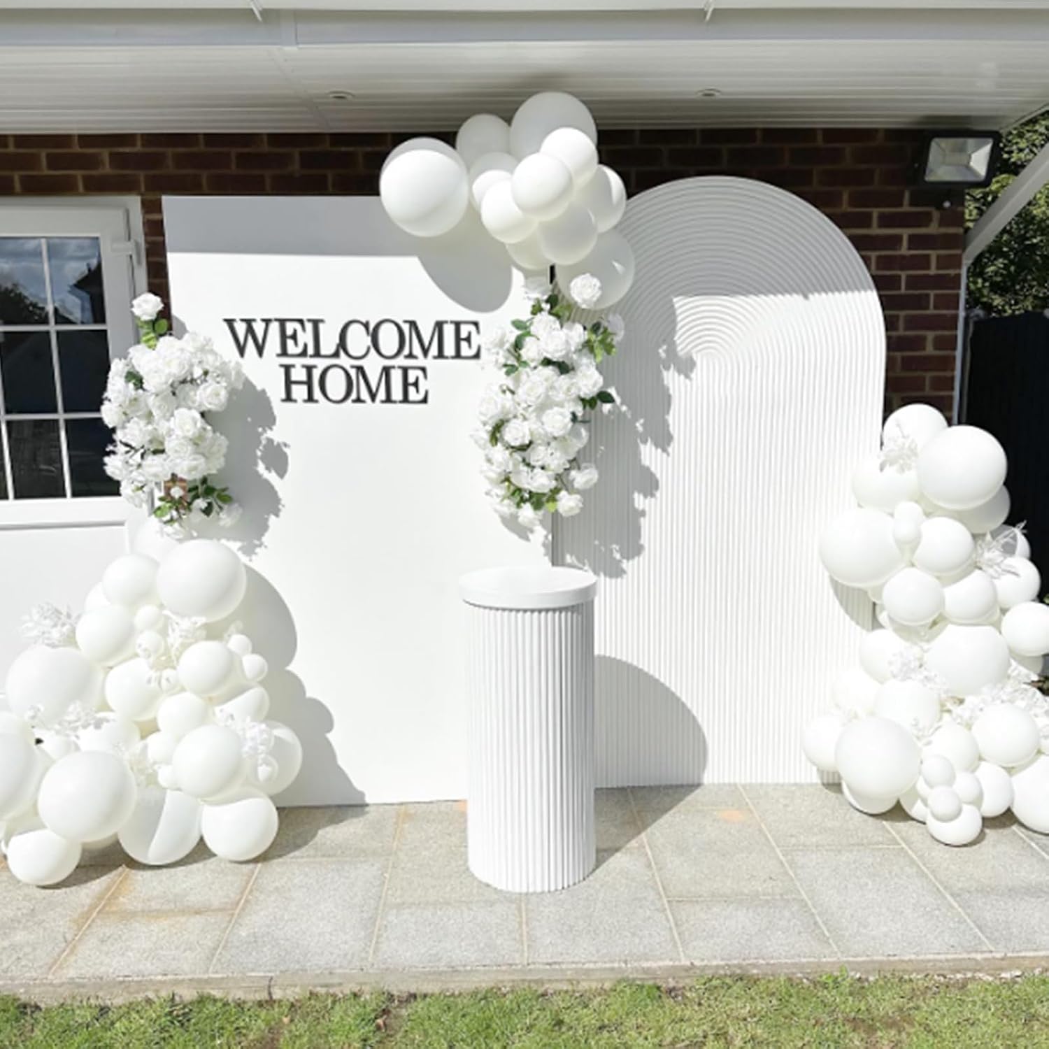 White Balloons 12 inch, White Latex 50pcs Party Balloons