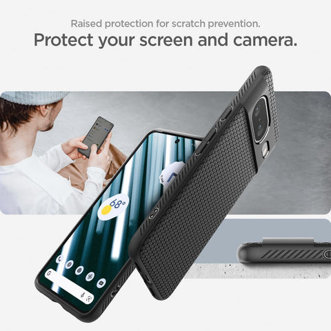 Spigen Liquid Air for Pixel 8 Case, Matte Black