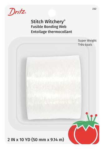 Dritz Stitch Witchery Fusible Bonding Web, 2 Inch x 10 Yards