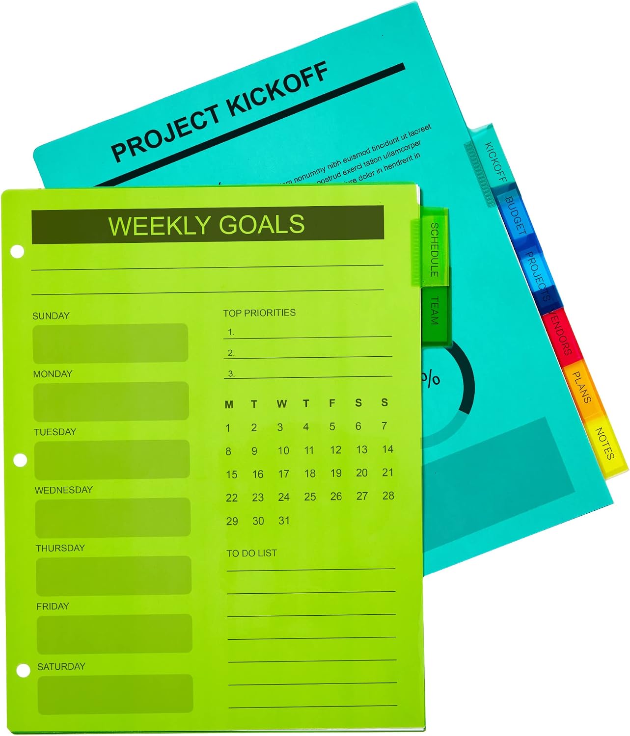 Avery Big Tab Insertable Plastic Dividers, 8-Tab, Multicolor, 1 Set