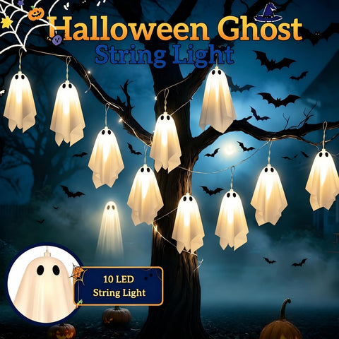 Solar Halloween Decorations Outdoor, Ghost Halloween Decor Lights