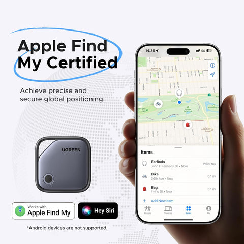 UGREEN FineTrack Air Tracker Tags (iOS Only) 4 Pack Key Finder