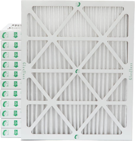 Glasfloss 16x20x2 MERV 10 AC Furnace Air Filter. 12 Pack