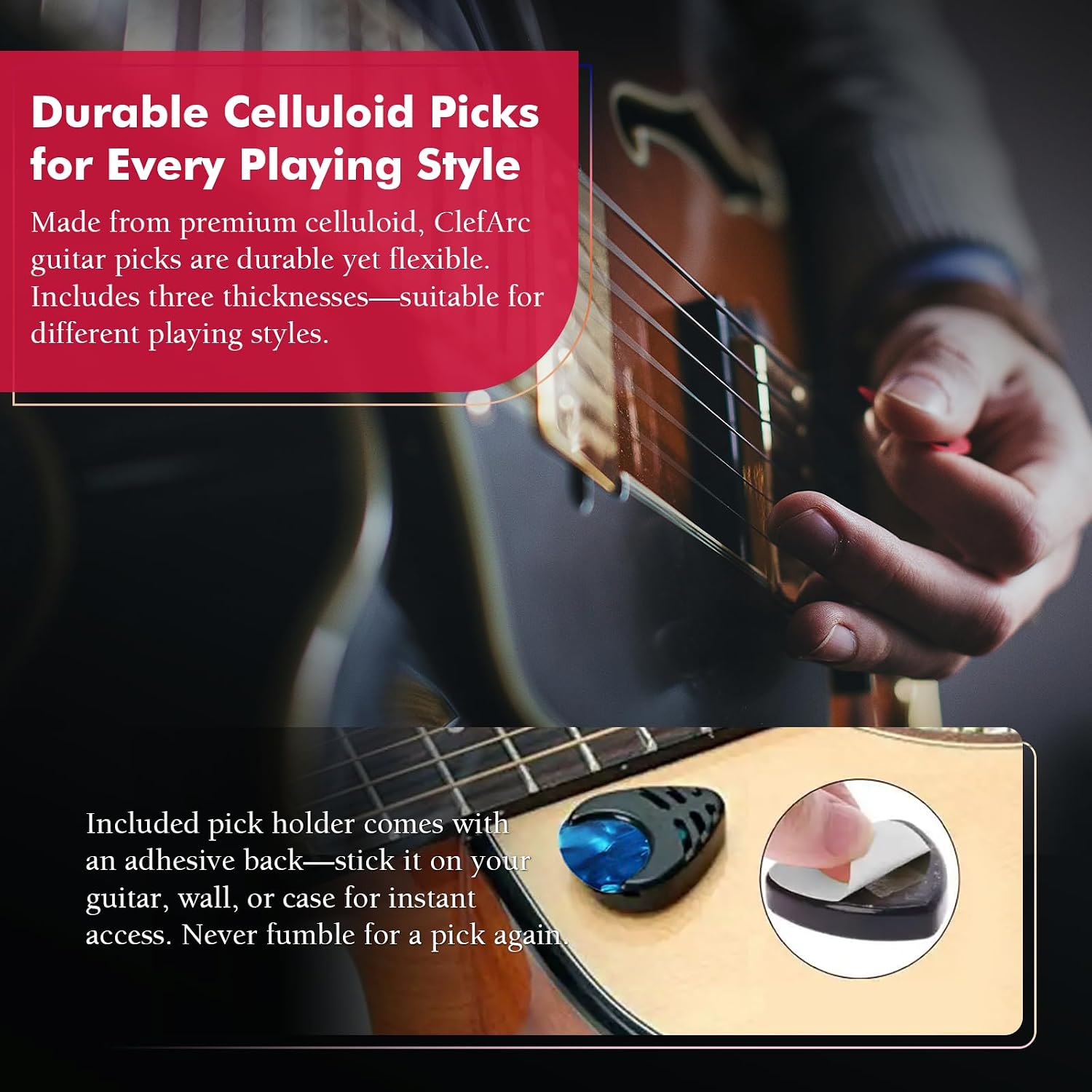 Guitar Wall Hanger 1 Pack U-Shaped Ashwood Mount