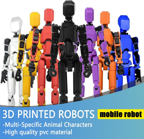 2026 New Assembly Completed-Titan 13 Action Figure,Dummy Robot 13 Action Figures Set,3D Printed Multi-Jointed Action Figures,Nova 13 Action Figure for Collectors Desktop Decorations (5pcs)