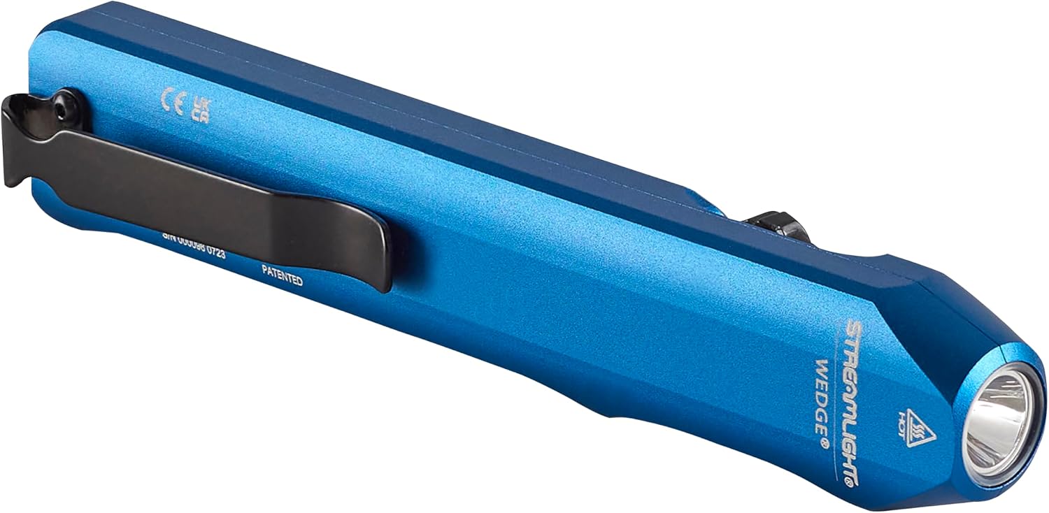 Streamlight 88817 Wedge 1,000-Lumen Flat Flashlight, Blue