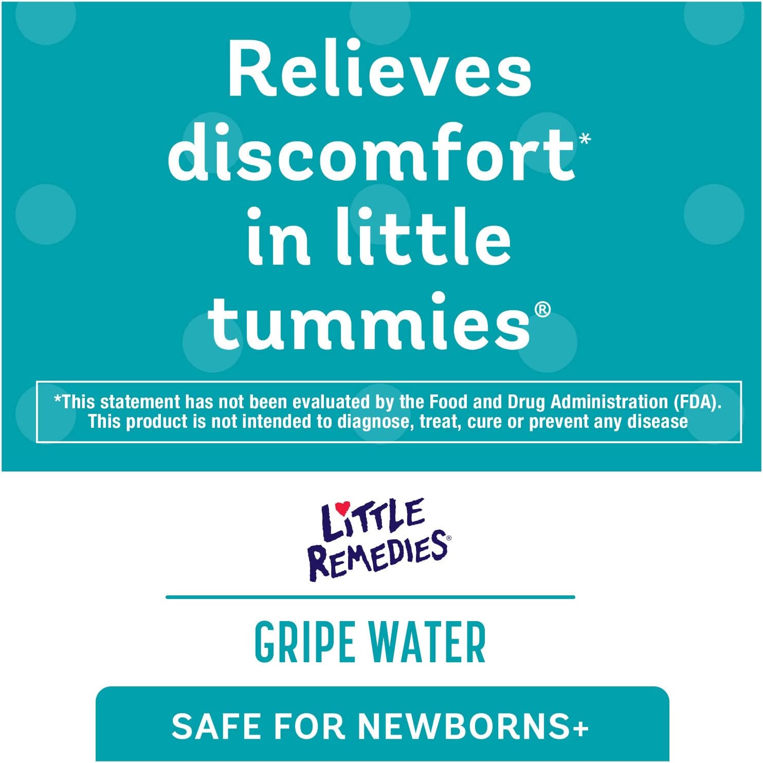 Little Remedies Gripe Water with Chamomile, Baby Gas Relief, 4 Fl Oz