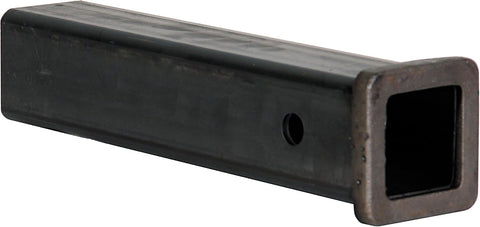 Buyers Products RT25810 2 Inch Plain Receiver Tube with 10 Inch Shank, Weld-On Carbon Steel Towing Tube with Cast Steel Collar, 5/8 Inch Hitch Pin Hole, Black Finish for Custom Towing Builds