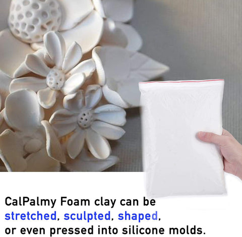 Moldable Cosplay Foam Clay (White) – High Density and Hiqh Quality for Intricate Designs | Air Dries to Perfection for Cutting with a Knife or Rotary Tool, Sanding or Shaping