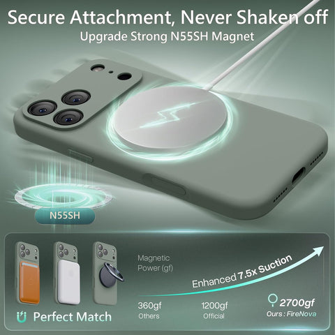 FireNova Magnetic for iPhone 17 Pro Case, 6.3", Calke Green