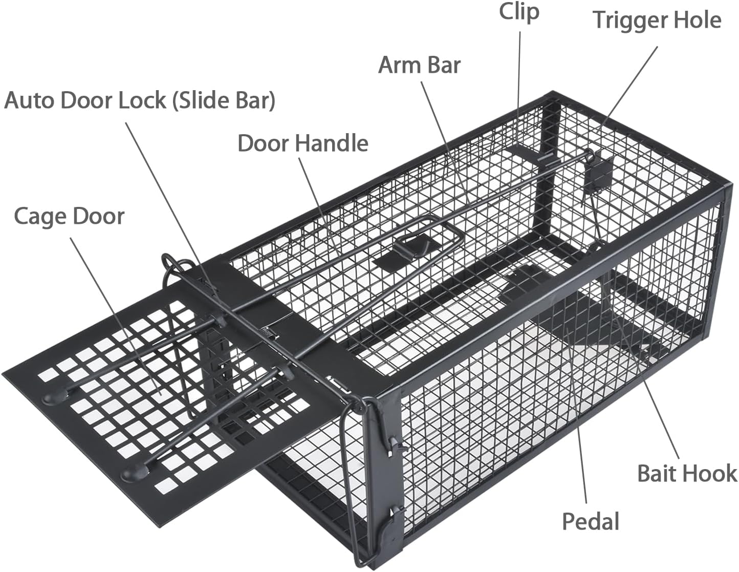 Gingbau Live Chipmunk Rat Trap Humane Vole Mouse Cage Trap