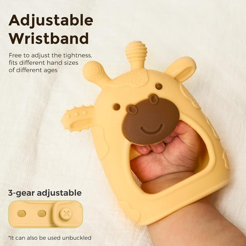 Momcozy Baby Teether Toys | Food Grade Silicone Teething Relief 0-6 Months