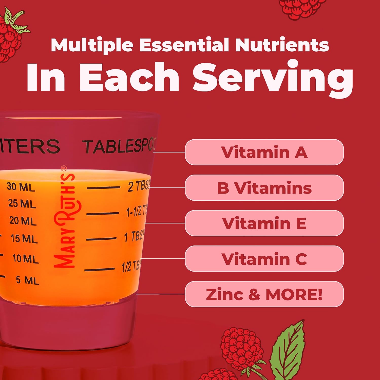 MARYRUTH'S Liquid Morning Multivitamin for Women, Men & Kids, 32 Servings