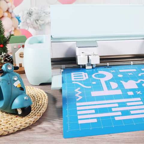 REALIKE 12x12 Light Cutting Mat Compatible with Cricut Maker 3/Maker 4/Maker/Explore 3/4/Air 2/Air/One(3 Mats), Gridded Adhesive Non-Slip Cut Mat for Crafts, Quilting, Sewing and All Arts