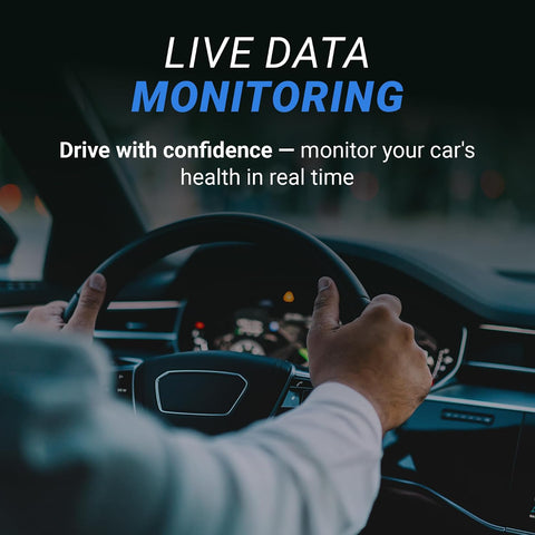 BlueDriver OBD2 Scanner Bluetooth, No Subscription, ABS SRS TPMS