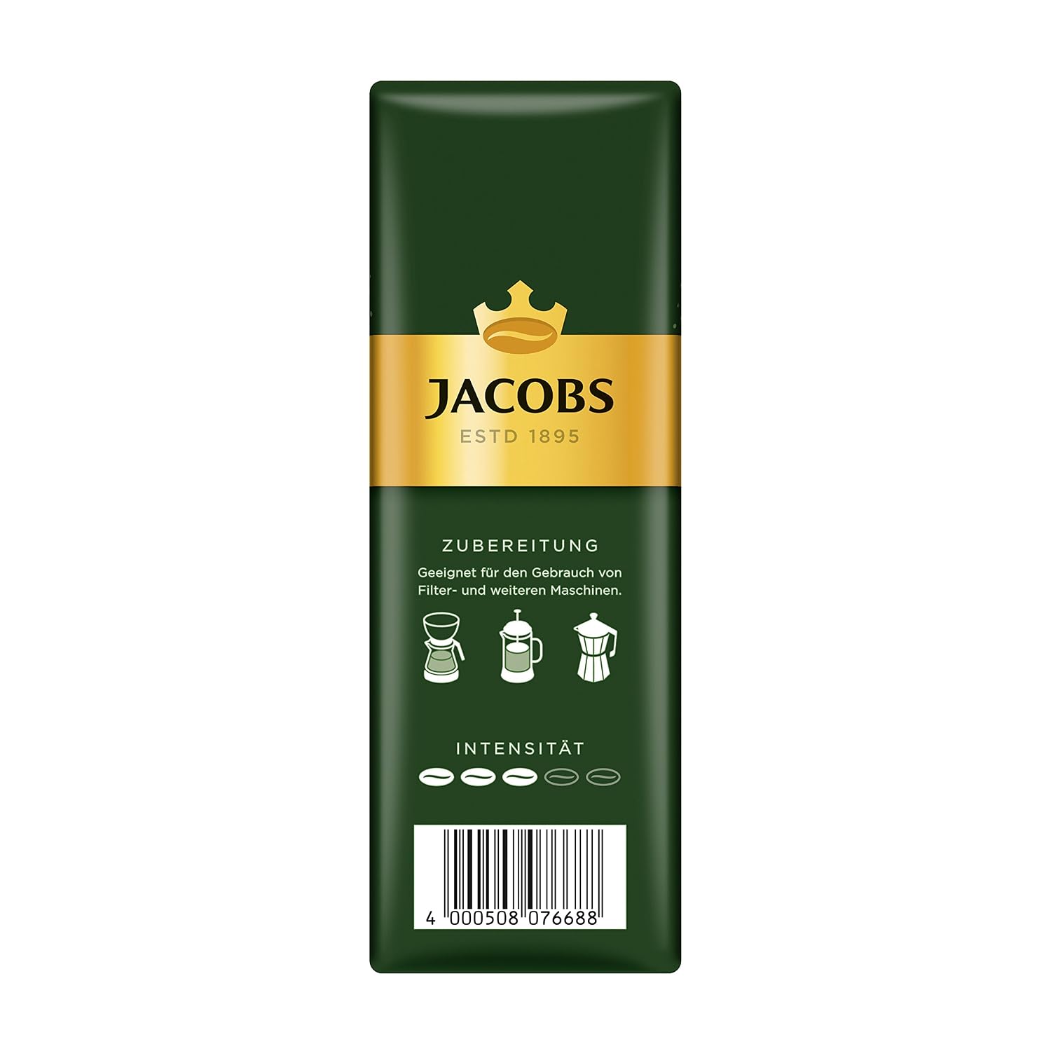 Jacobs Kronung Ground Coffee 500 Gram / 17.6 Ounce (Pack of 6)