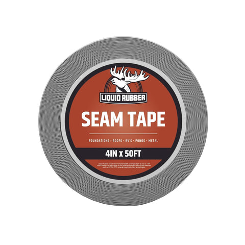 Liquid Rubber Waterproof Seam Tape, Multi-Surface Butyl Tape, 4 in x 50 Ft