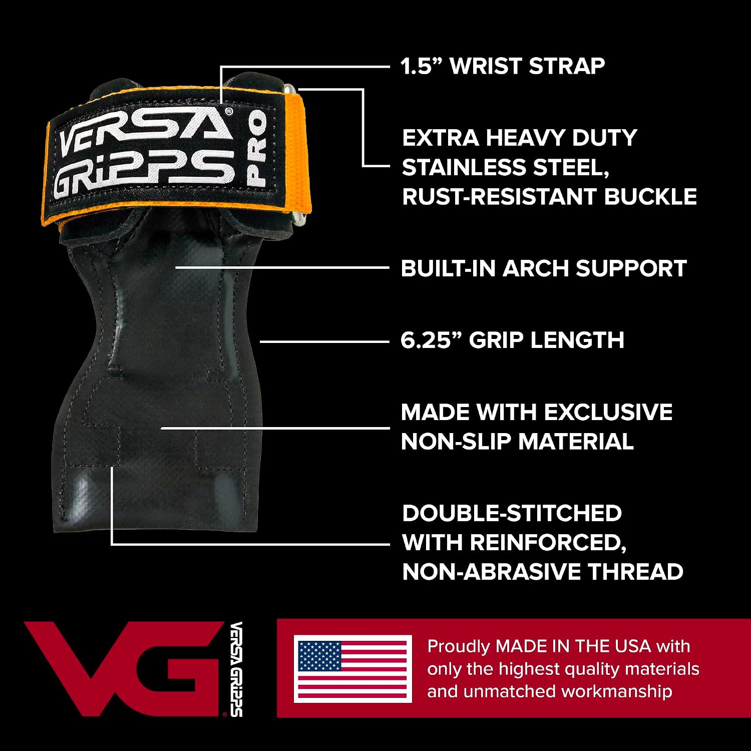 Versa Gripps® PRO Wrist Straps, Train Better