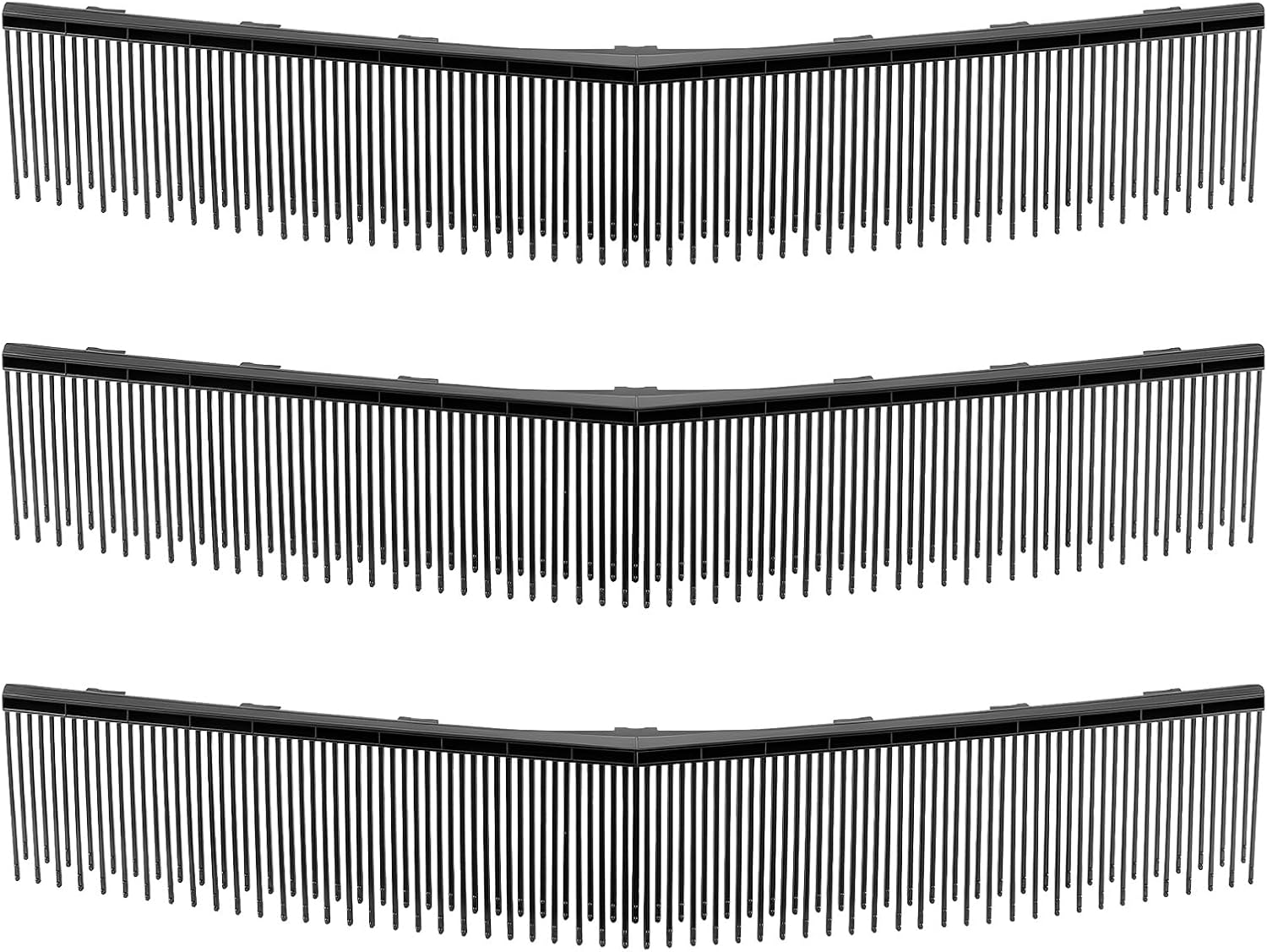 VEVOR 3 Packs Lawn Sweeper Brush Replacement, Compatible with VEVOR 26 in Lawn & Leaf Collector Sweepers, Yard Sweeper Brush Paddle with Durable V-Shaped Bristles for Easy Grass Leaf Cleanup