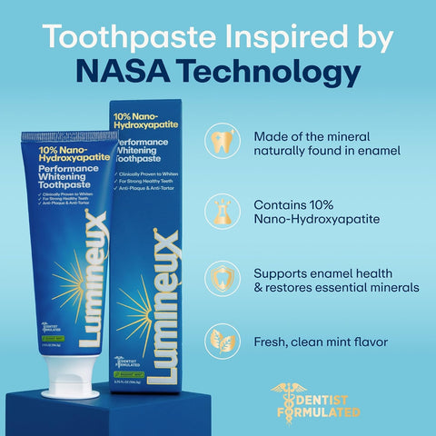 Lumineux 10% Nano Hydroxyapatite Whitening Toothpaste, 3.75 oz, 2 Pack