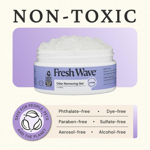 Fresh Wave Lavender Odor Eliminator Gel 3-Pk 7 oz - Air Freshener for Home