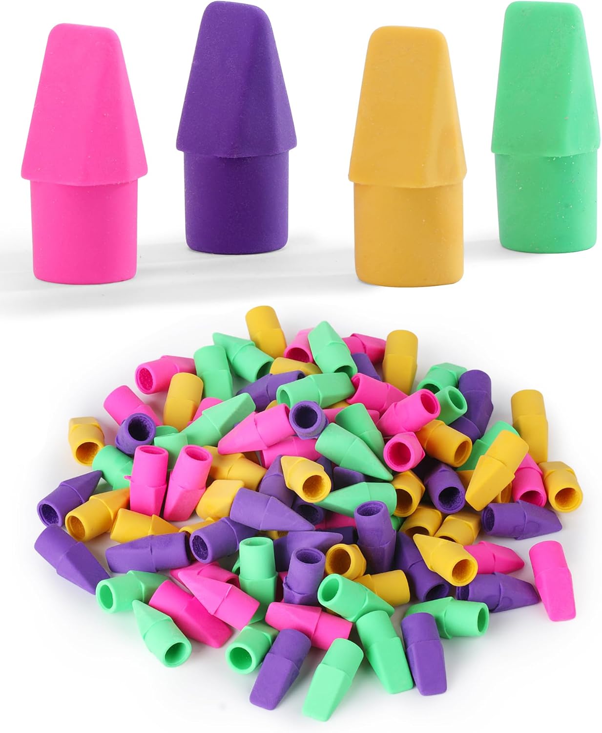 Mr. Pen- Pencil Top Erasers, 120 Pack, Latex-Free, No-Smudge