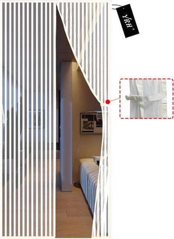 YRH Magnetic Screen Door Mesh (Screen Itself Size:38x83 Inch, White)