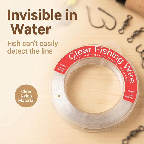 KLASIT Fishing Line 788FT,Invisible Monofilament Fishing Wire