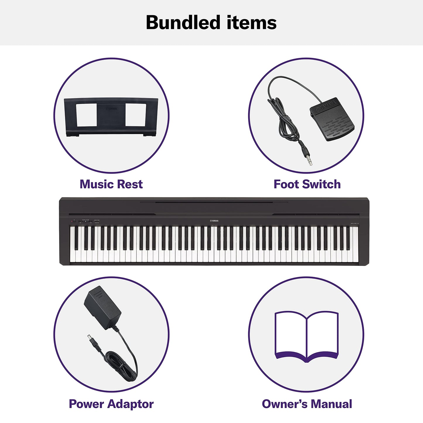 Yamaha P45 88-Key Weighted Digital Piano