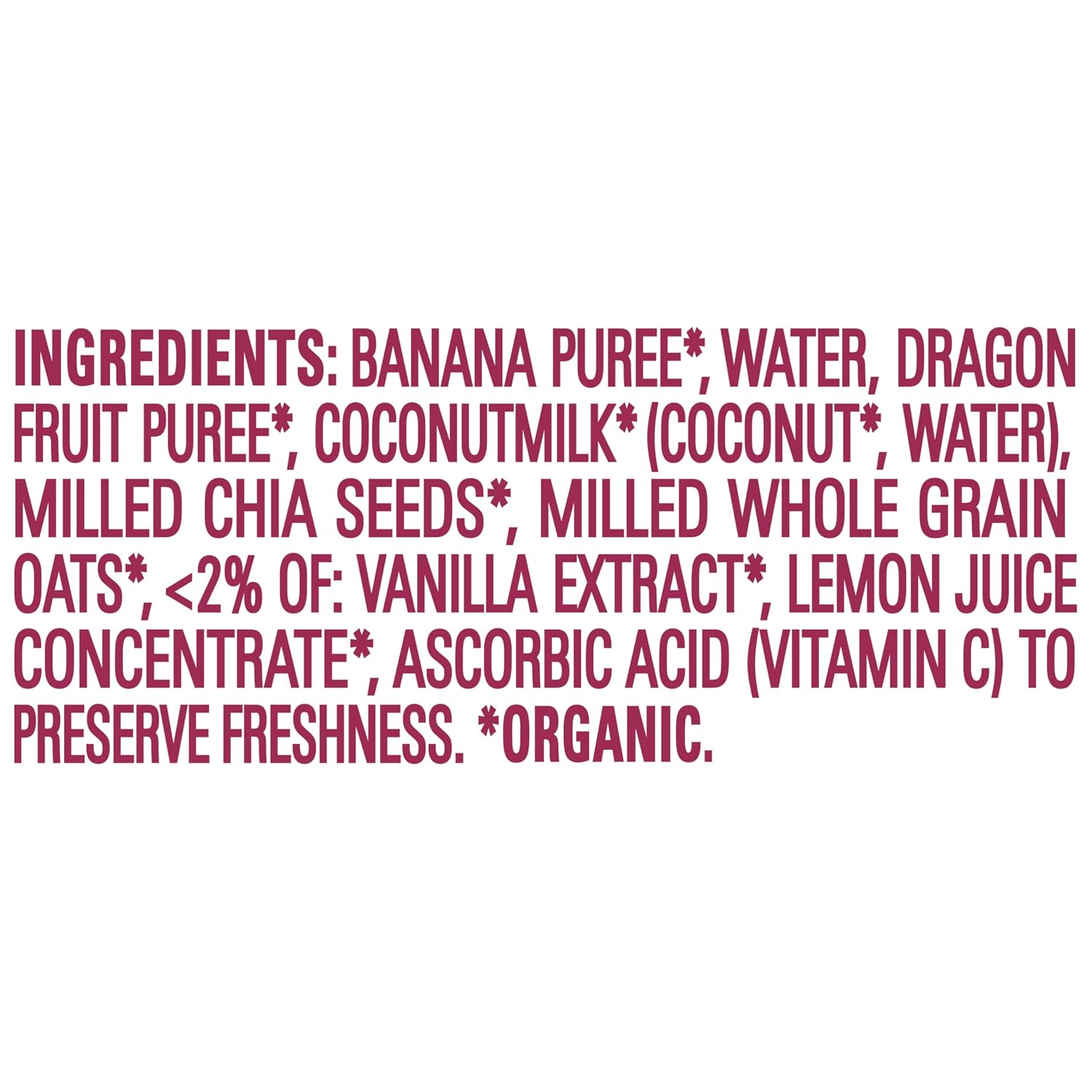 Happy Tot Organics Stage 4 Baby Food Pouches, Gluten Free, Vegan & Dairy Free Snack, Super Morning Fruit & Oat Blend, Bananas, Dragon Fruit, Coconut Milk, Oats & Chia, 4 Oz (Pack of 16)