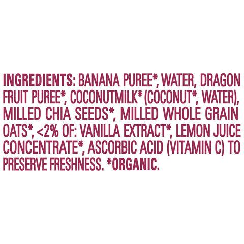Happy Tot Organics Stage 4 Baby Food Pouches, Gluten Free, Vegan & Dairy Free Snack, Super Morning Fruit & Oat Blend, Bananas, Dragon Fruit, Coconut Milk, Oats & Chia, 4 Oz (Pack of 16)