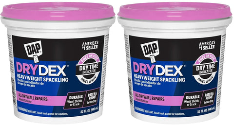 1 qt DAP 12330 DryDex Interior/Exterior Spackling- Pack of 2