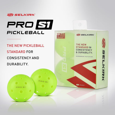 Selkirk Sport Pro S1 Outdoor Pickleballs | USAPA Approved | 4/12/100pk
