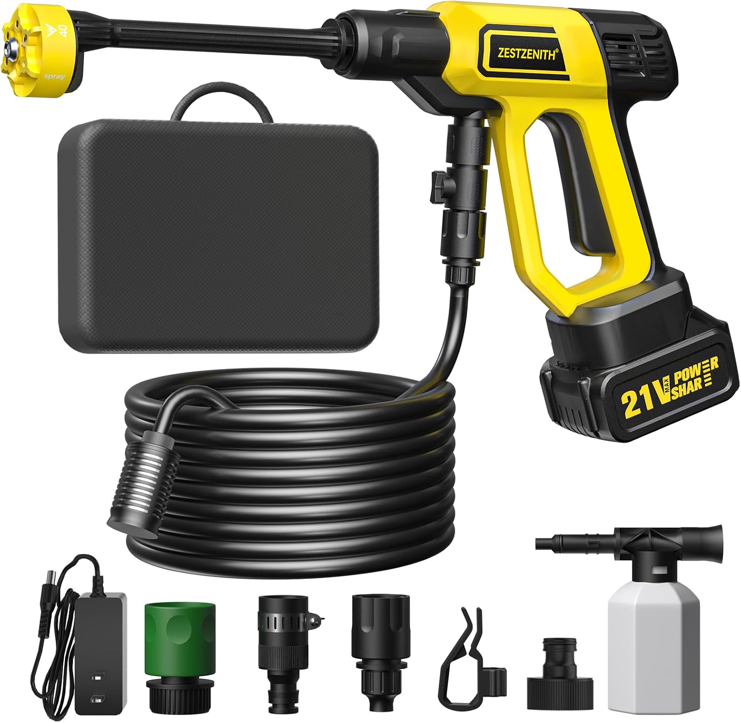 Cordless Pressure Washer Battery Powered, Handheld Cordless Power Washer