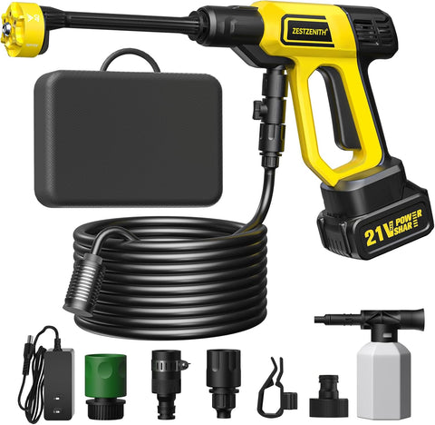 Cordless Pressure Washer Battery Powered, Handheld Cordless Power Washer