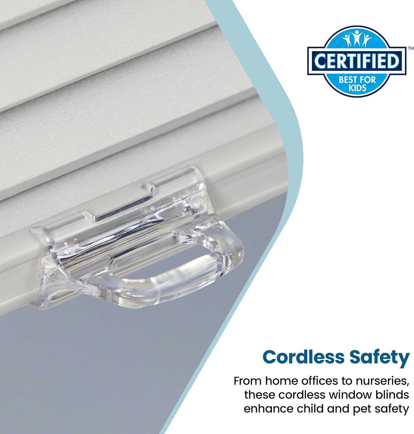BlindsAvenue Cordless Cellular Shade, White Dove, 28.5" W x 48" H