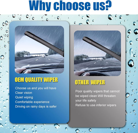 3 wipers Replacement for 2013-2018 Toyota Rav4 Windshield Wipers