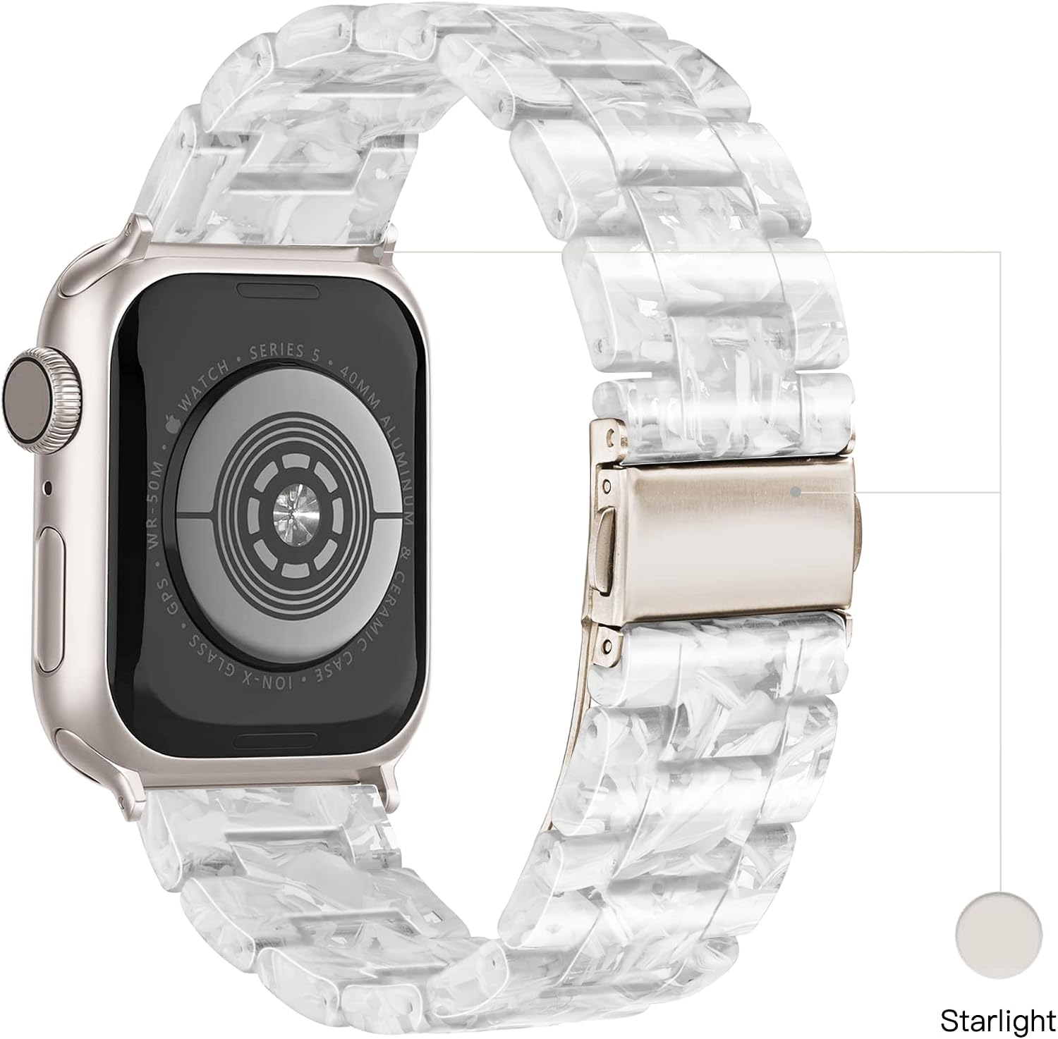 Light House Apple Watch Bands-Fashion Lightweight Resin iWatch Bands for Women Men 38mm/40mm/41mm/42mm(Series 11 10), 49mm/46mm/45mm/44mm/42mm(S 3 2 1), Compatible with Apple Watch Series 11 SE 10 9 8 7 6 5 4 3 Ultra