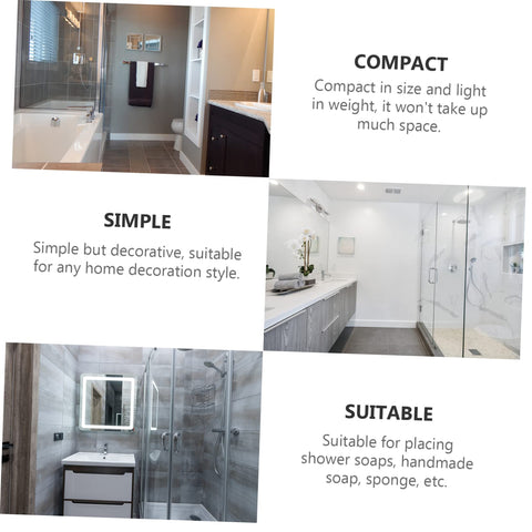 Ciieeo 1pc Retro Cast Iron Soap Box Vintage Soap Holder for Bathroom Kitchen Shower and Countertop Strong Easy to Use Drain Box